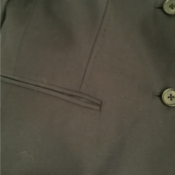 🍉 Lands End blazer 10, dark navy, lined, two buttons, pockets, stitching details - Picture 8 of 8